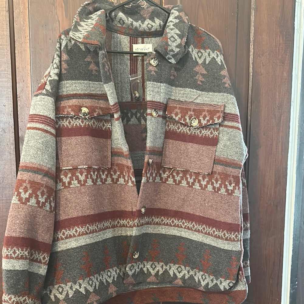 Vintage Style Patterned Jacket